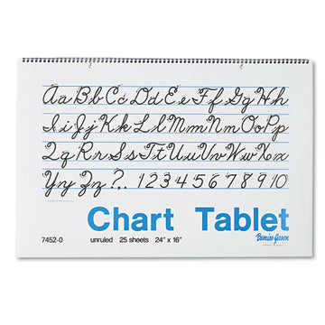 Pacon® Chart Tablets, Unruled, 25 White 24 X 16 Sheets freeshipping - TVN Wholesale